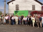 Le groupe à l'entrée des jardins de Laquenexy