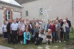 Photo de groupe près de Marianne