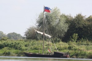 Un des bateaux reconstitué de la marine de Loire